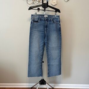 PAIGE Blue Ankle Cropped Jeans